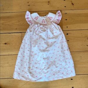 Charming Pink and White Kids Nightgown